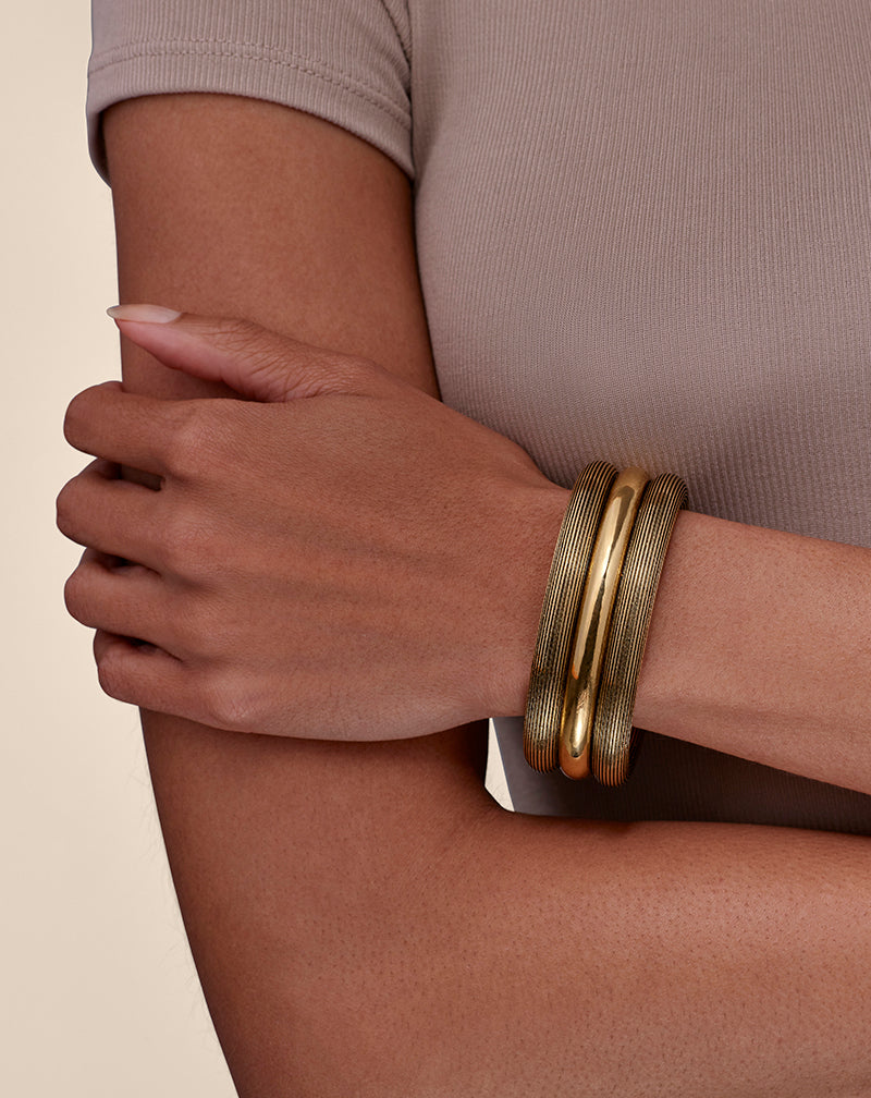 Woman wearing Triple Cuff