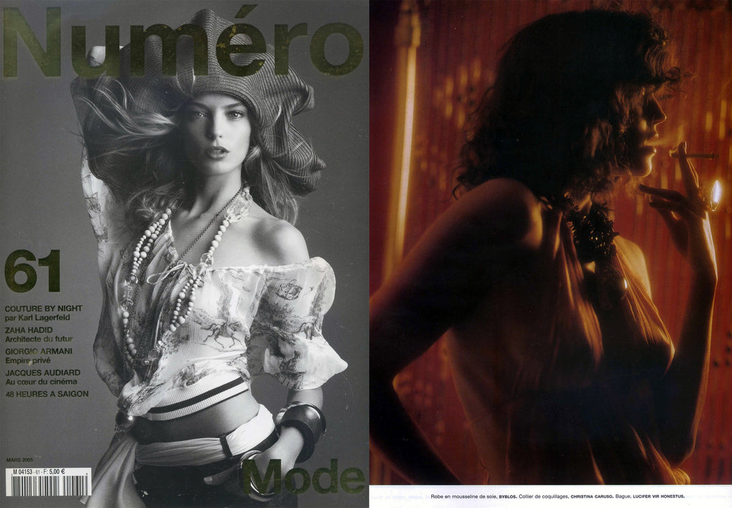 Christina Caruso necklace Featured In Numéro Magazine 