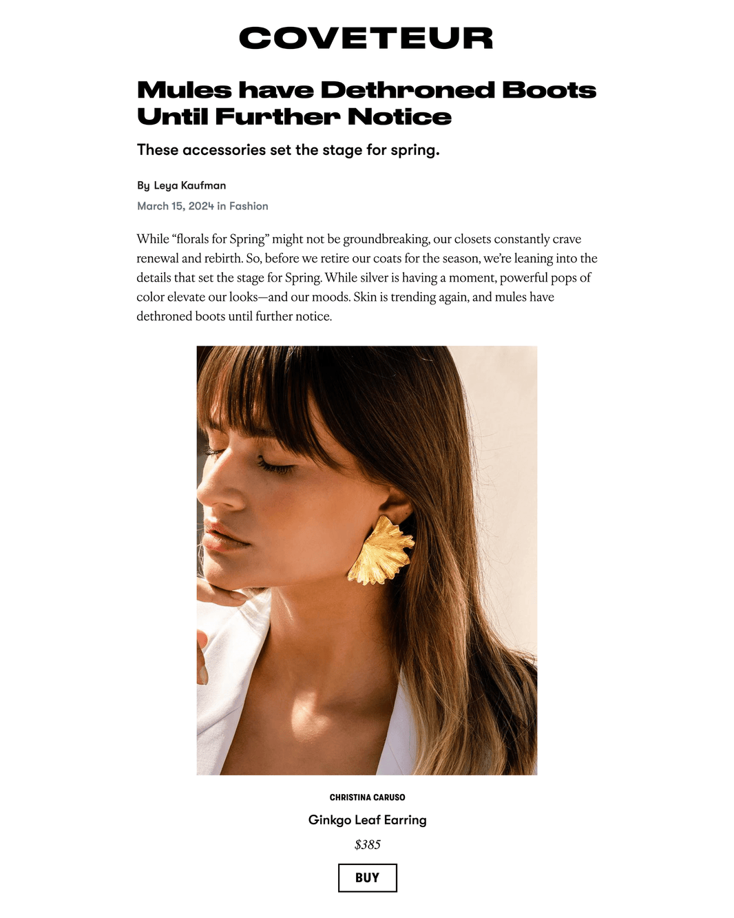 Coveteur.com - Christina Caruso