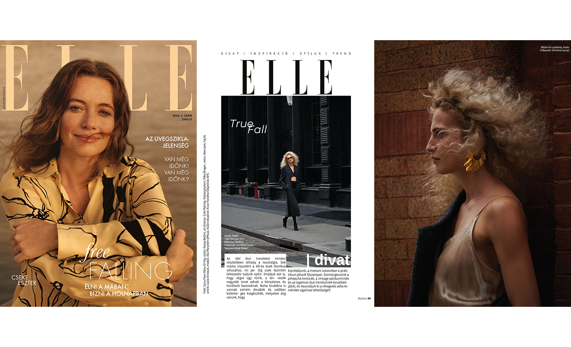 ELLE Hungary Magazine featuring models wearing Christina Caruso jewelry