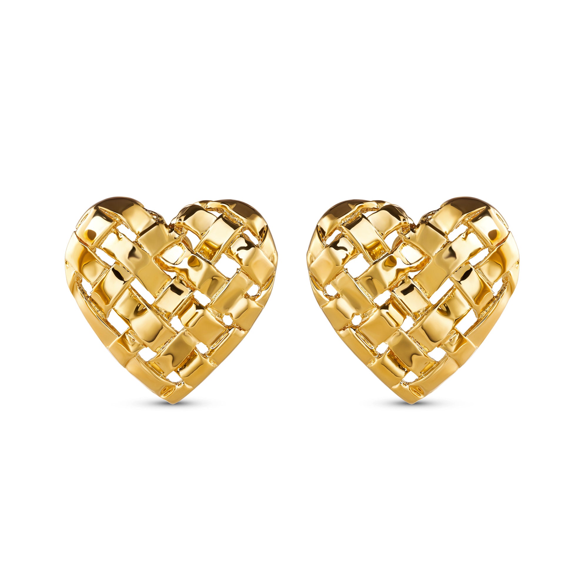 Woven Heart Earring