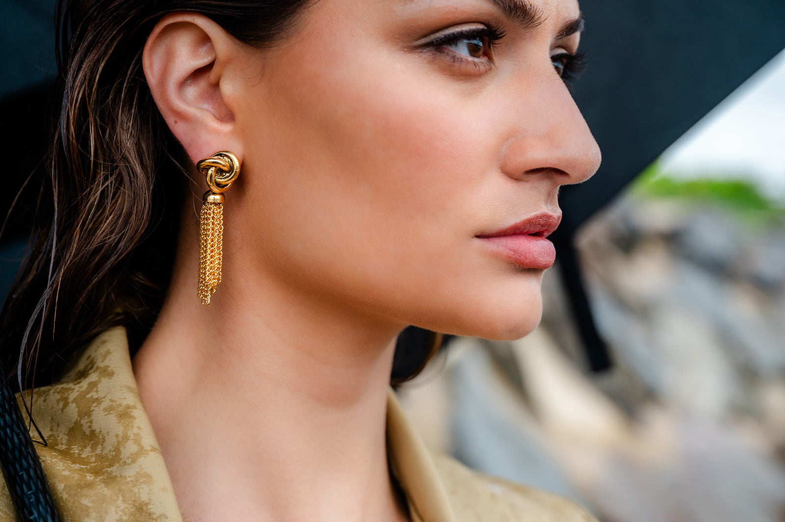 Knot Tassel Earring