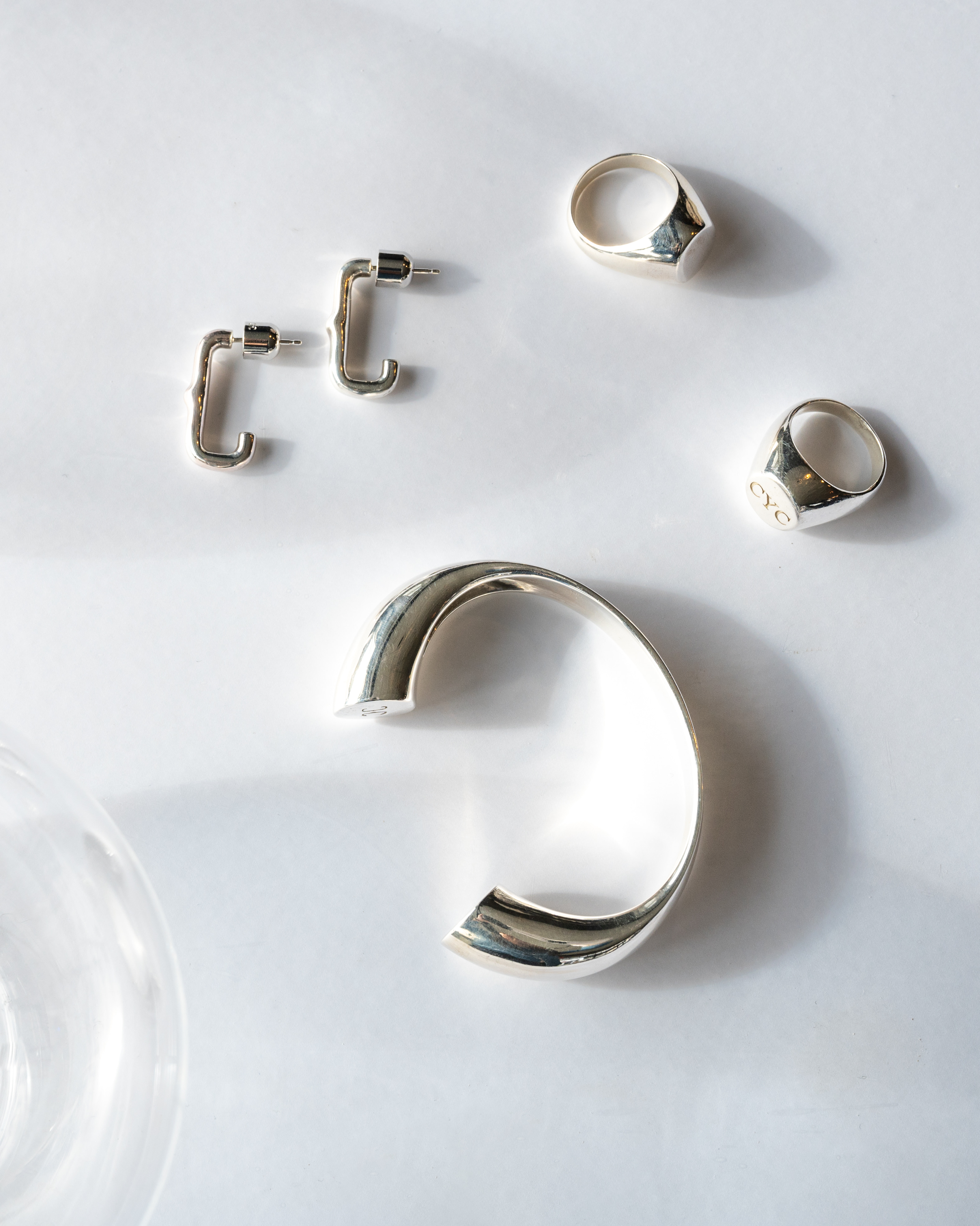 Torus Cuff in Sterling Silver among other accessories