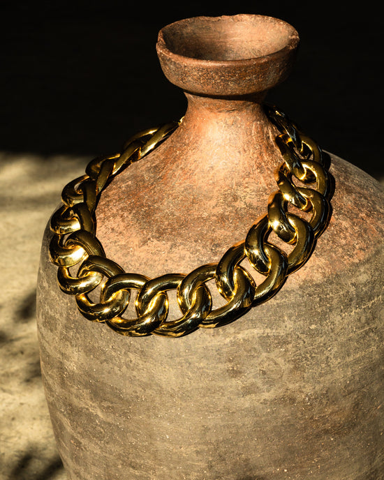 Big Link Necklace Gold