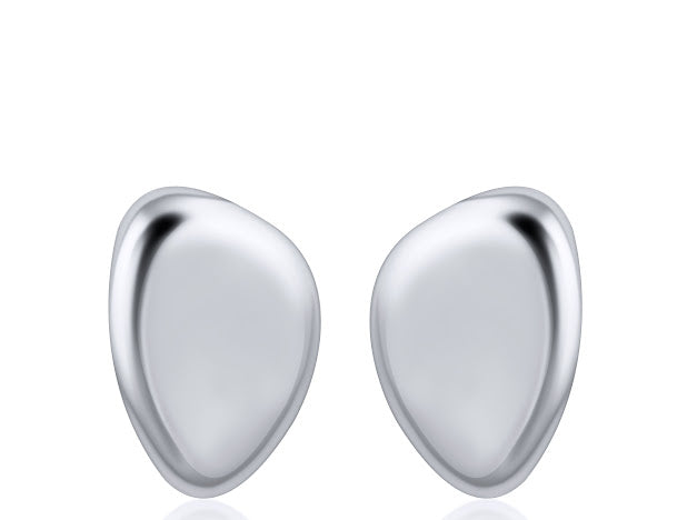 Small Oval Earring (silver - tone) – Christina Caruso