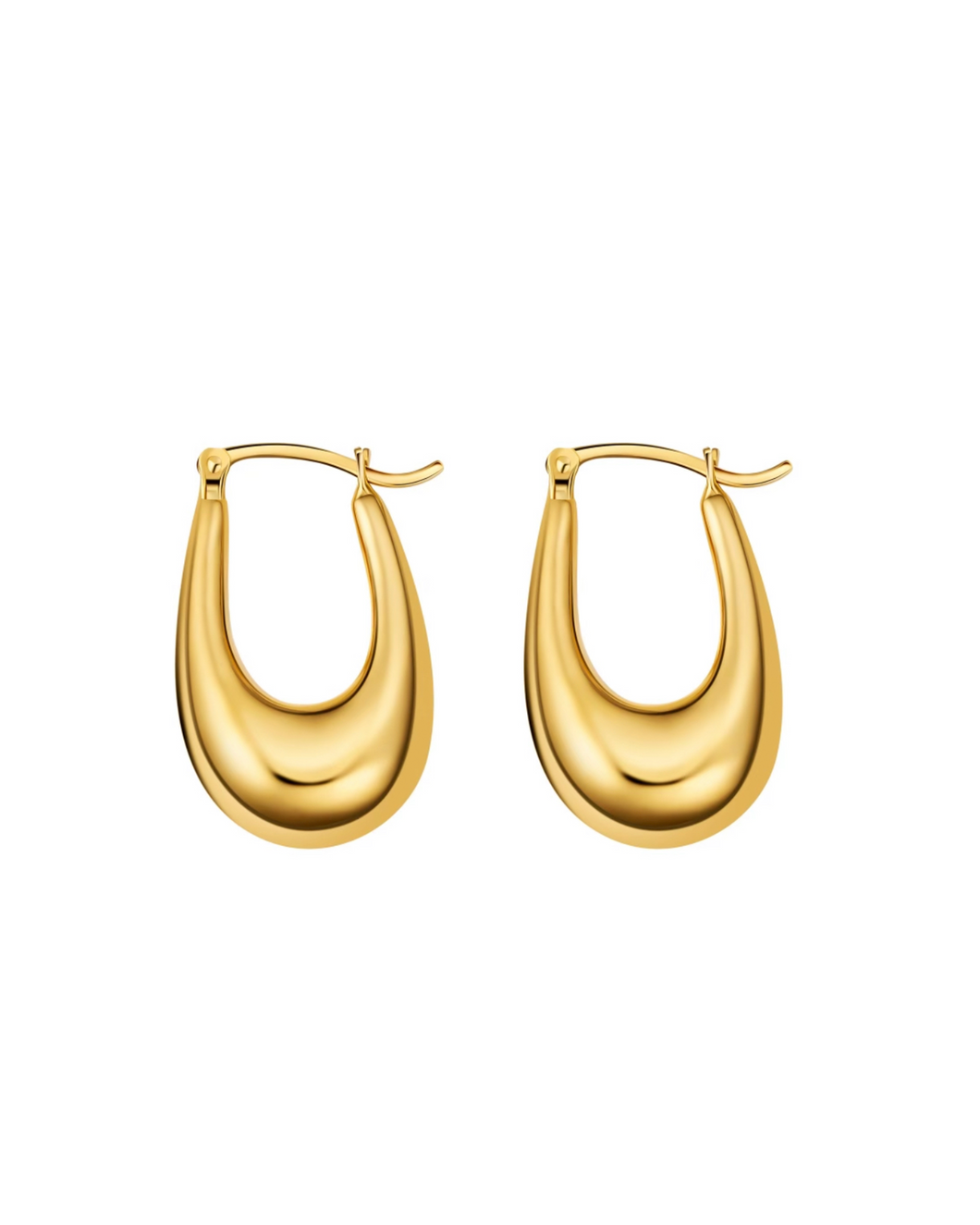 Thick Hoop - 14k Gold Plated