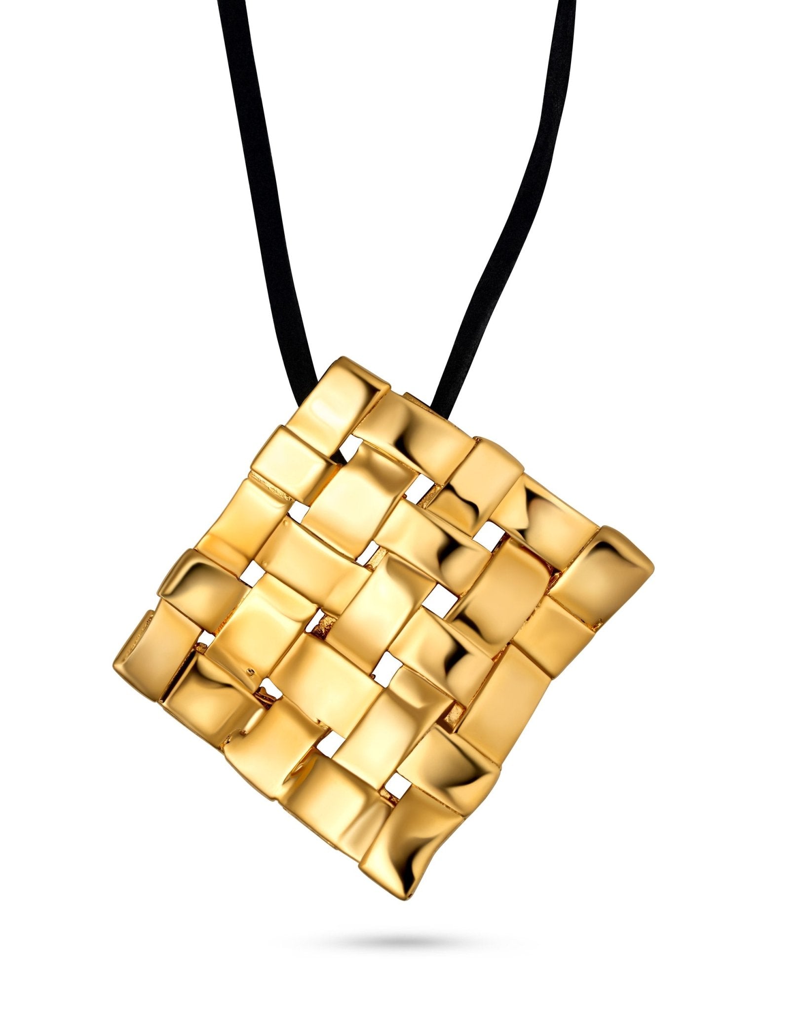 Woven Square Pendant - Christina Caruso