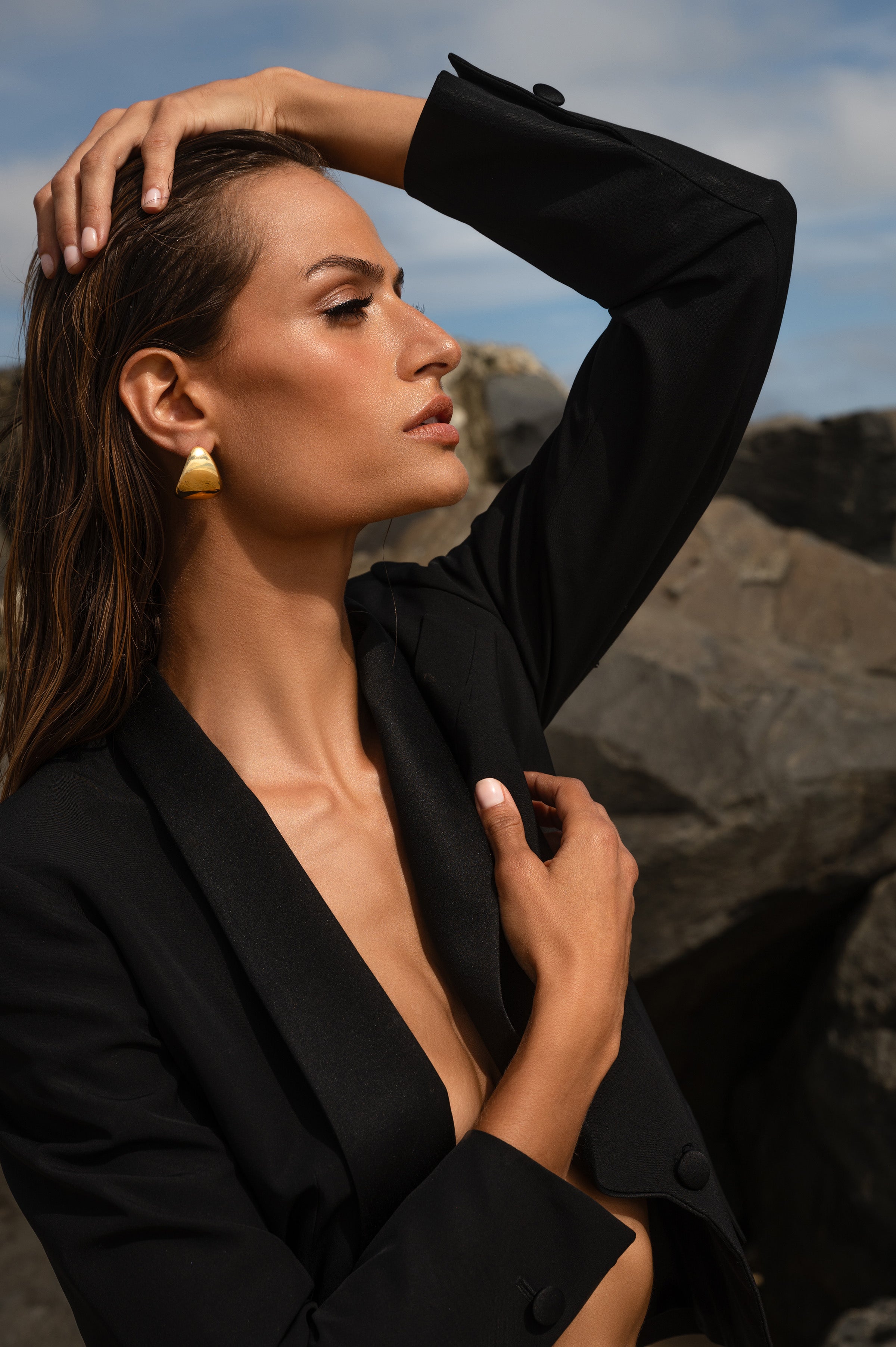 Earring on Model