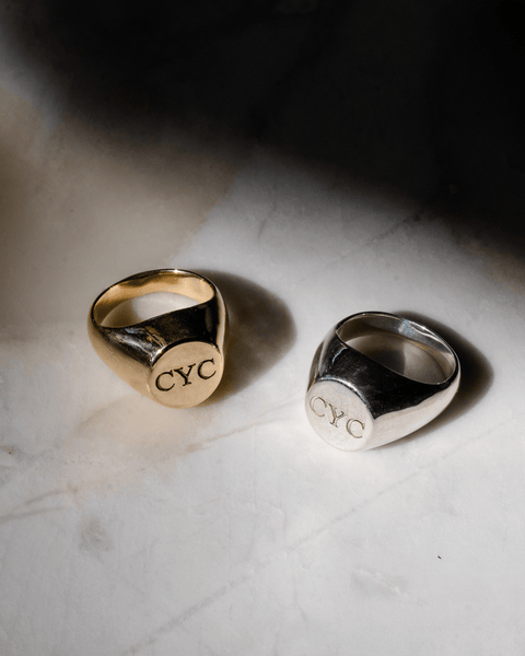 Custom Signet Ring Sterling Silver
