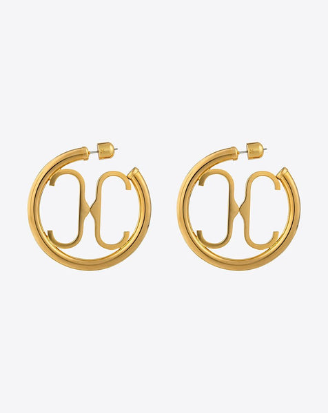 CC Logo Hoop Earring - 14k Gold Plated 2