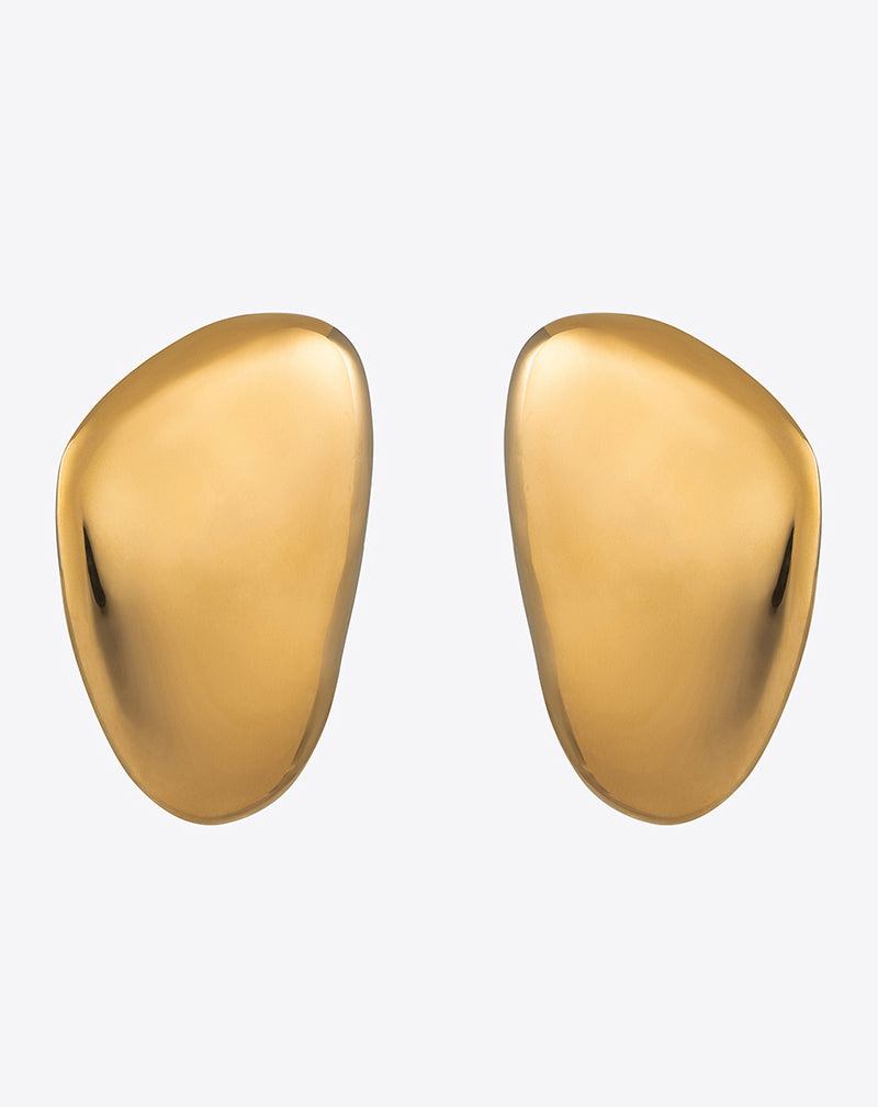 Oval Earring in gold