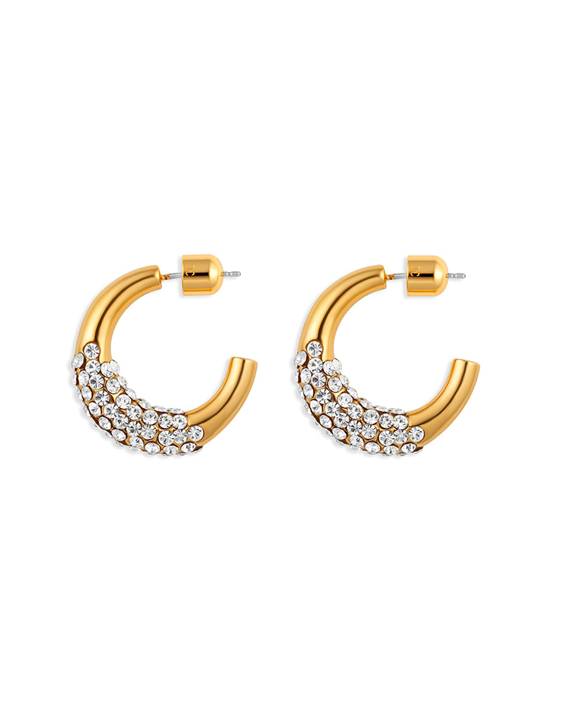 Pavé Hoop Earring